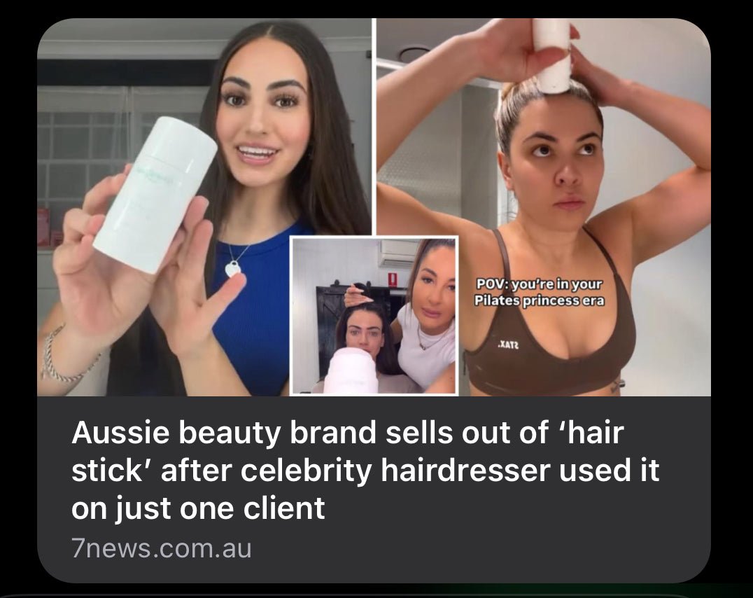 Sarah Emilia sells out Perfect Pony Hair Wax Stick on TikTok Live - Perfect Pony Hair