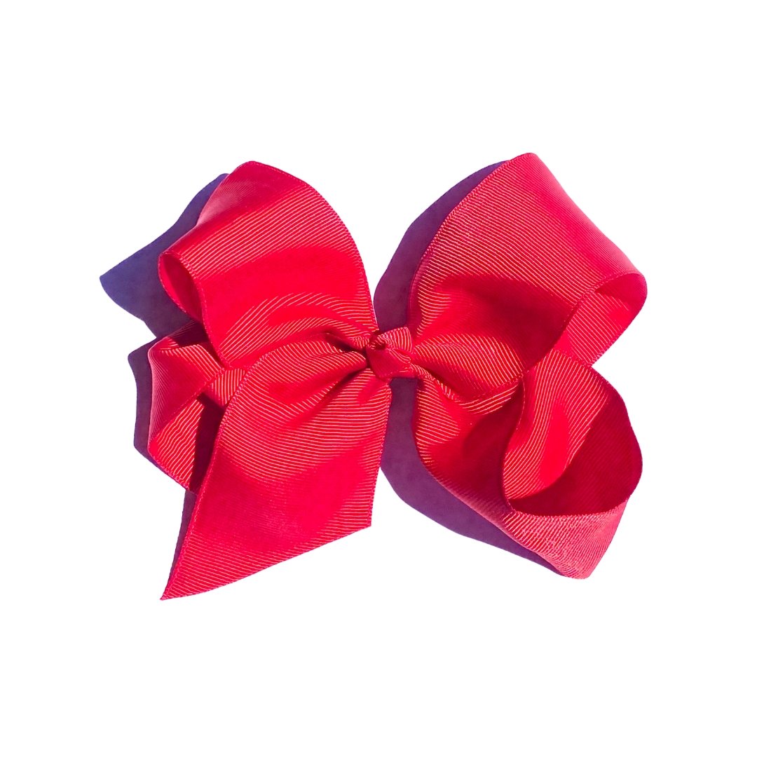 6 inch Hair Bows with clip - 24 Colours - Perfect Pony Hair