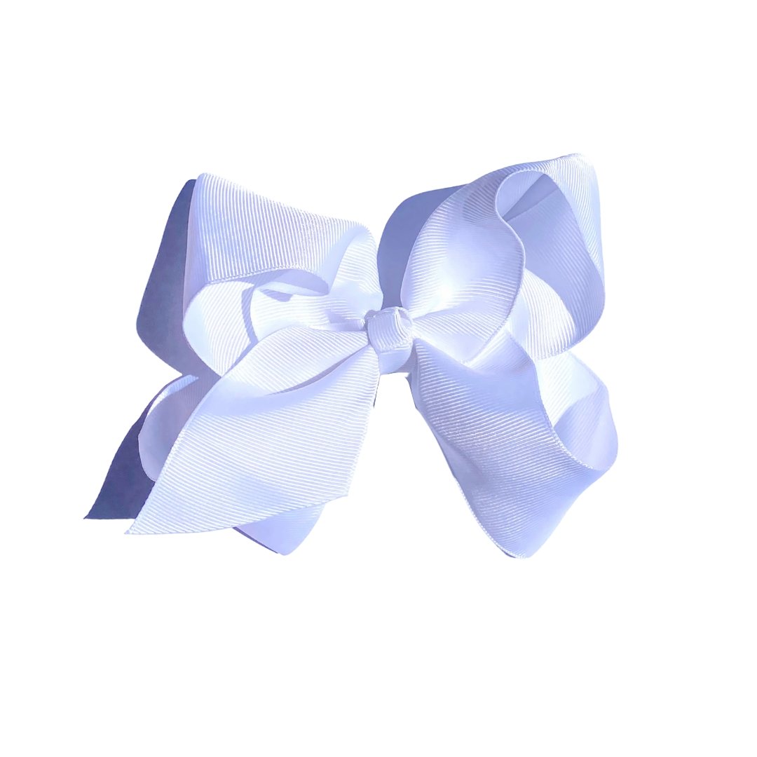 6 inch Hair Bows with clip - 24 Colours - Perfect Pony Hair