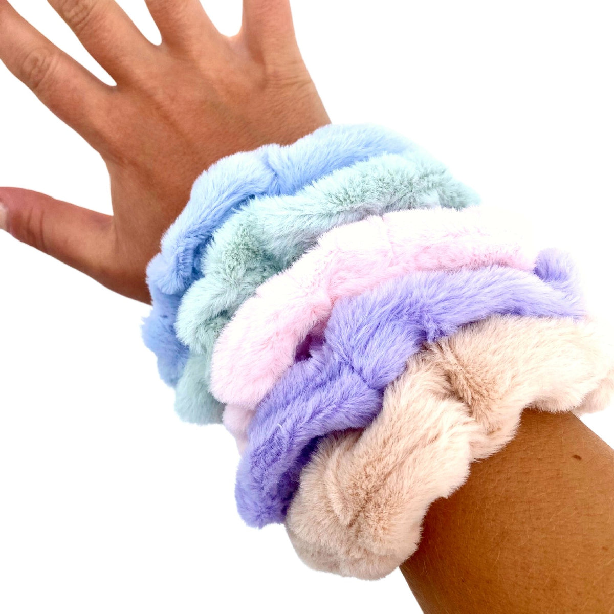Scruffy Things Super Soft Fluffy Scrunchies – Perfect Pony Hair