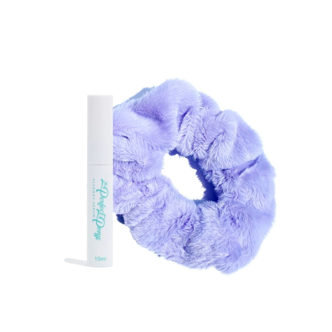 Super Soft Fluffy Scrunchies + Flyaway Serum - Perfect Pony Hair