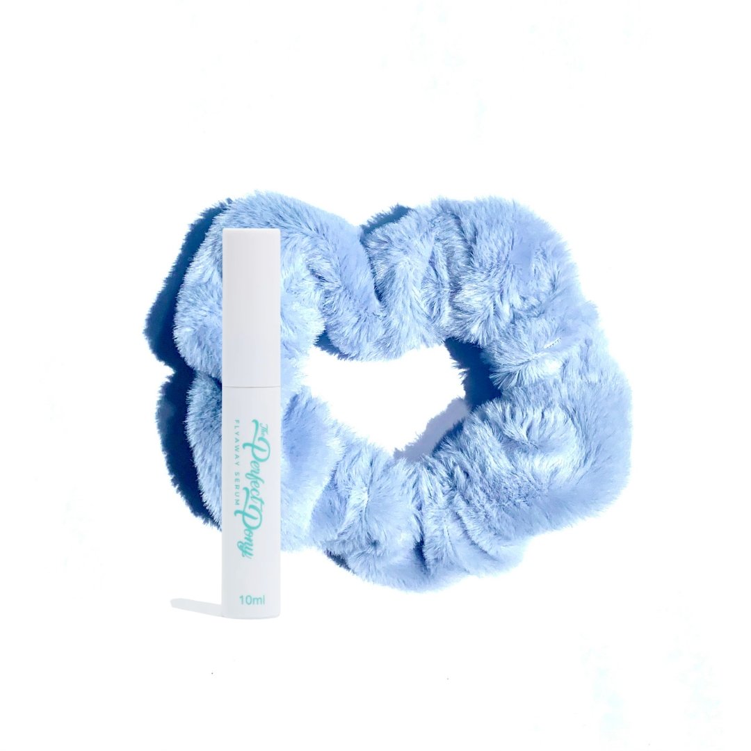 Super Soft Fluffy Scrunchies + Flyaway Serum - Perfect Pony Hair